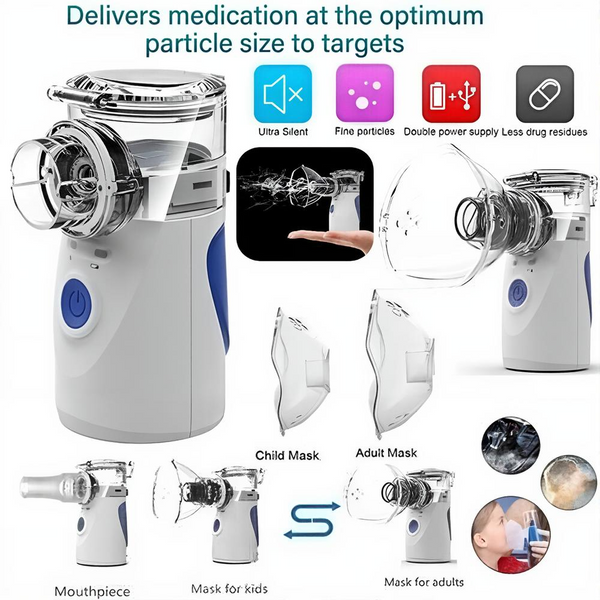 Lung Aid™ VitalBreathe Classic Micro Nebulizer: Portable Convenient & Effective