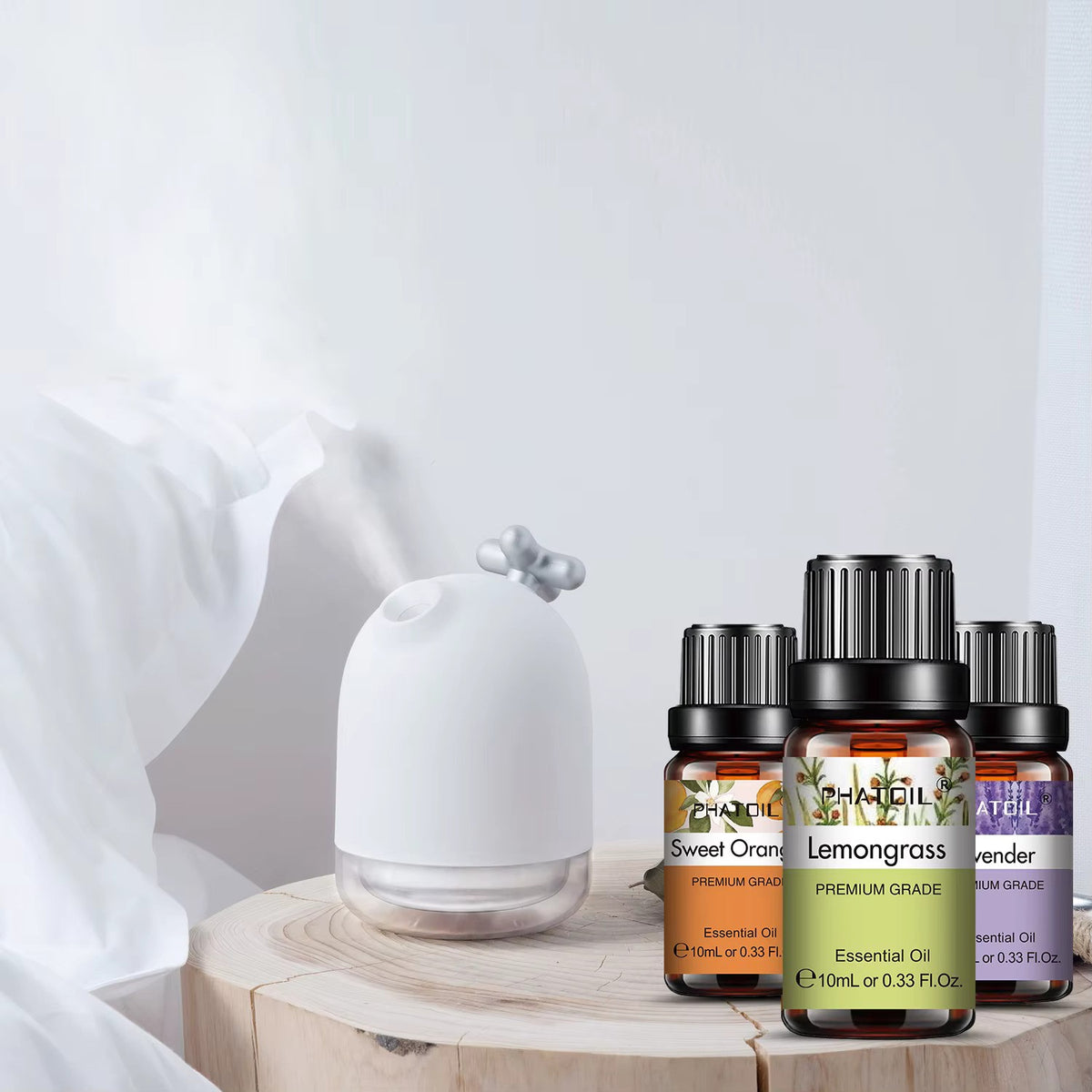 Lung Aid™ Aromatherapy Respiratory Oils – Add Oils Inside Your BreatheMist Fan, for Lung Wellness