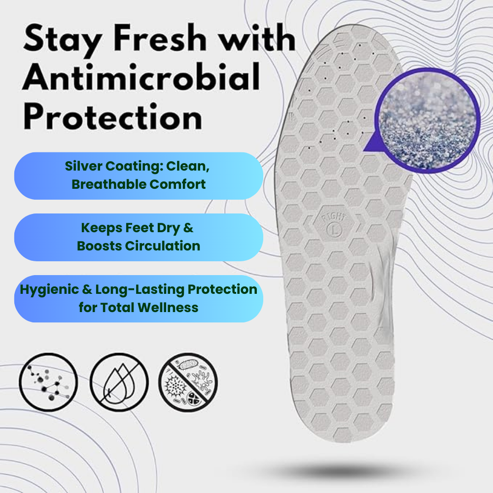 Lung Aid™ Magnetic Acupressure Insoles                               .